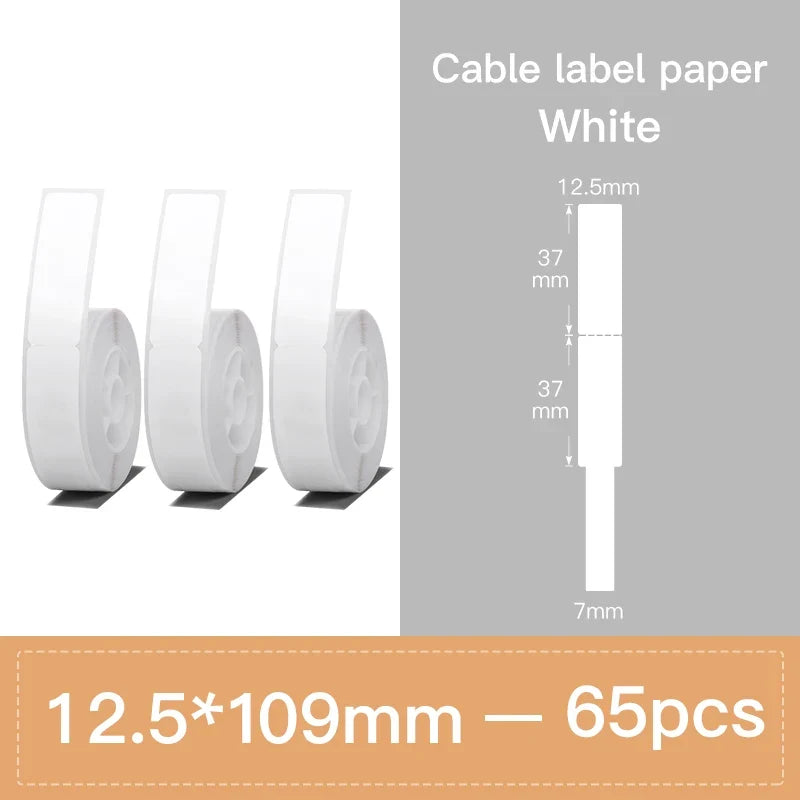 Niimbot Label Tape for D11 D110 D101 – Waterproof Cable Stickers