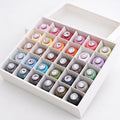 30-Color Embroidery Thread Set – 550 Yds/Spool Polyester