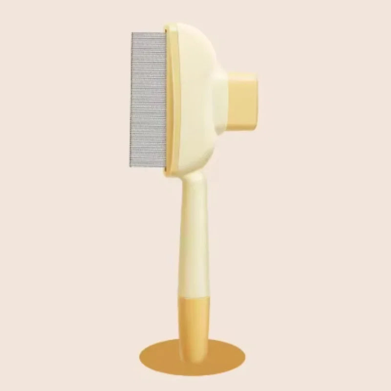 Self-Cleaning One-Button Pet Brush – Dog & Cat Grooming Comb