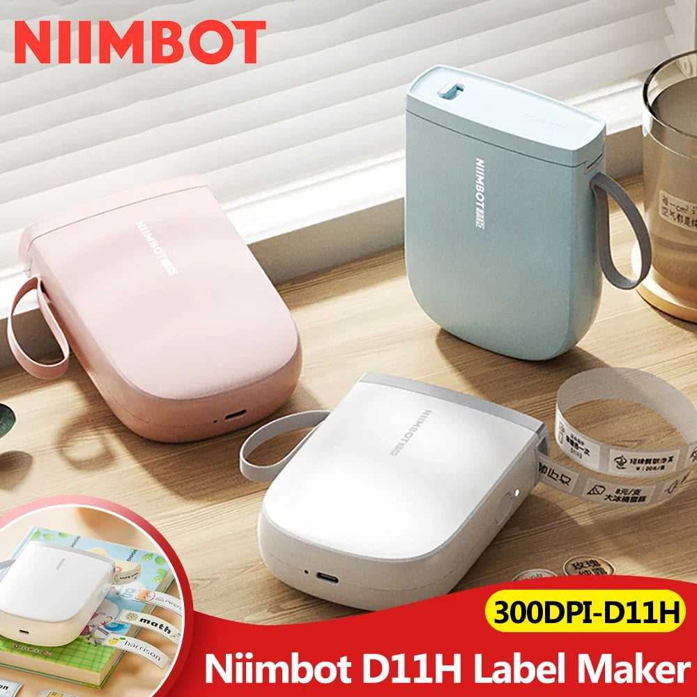 Niimbot D11H Portable Bluetooth Thermal Label Printer 300DPI