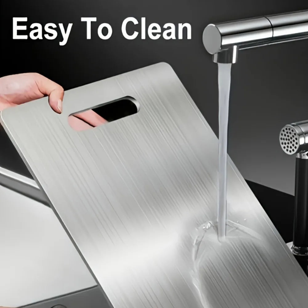 3-Piece Stainless Steel Cutting Board Set – BPA Free & Rustproof