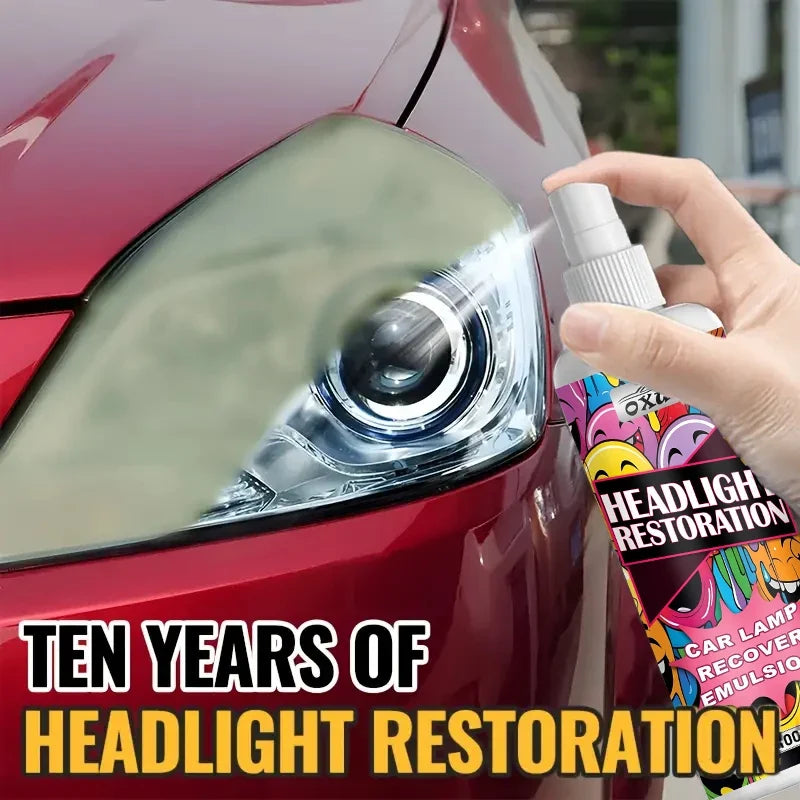 Car Headlight Restore Liquid – Polish, Brighten & Protect