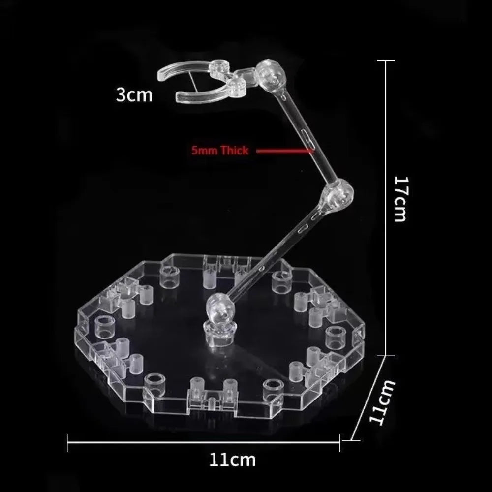 Transparent Gundam Action Figure Display Stand – PVC 1/144