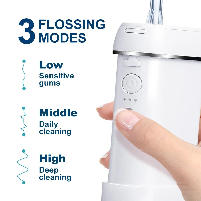 DUTRIEUX Mini Water Flosser 3 Mode IPX7 – Portable Oral Irrigator