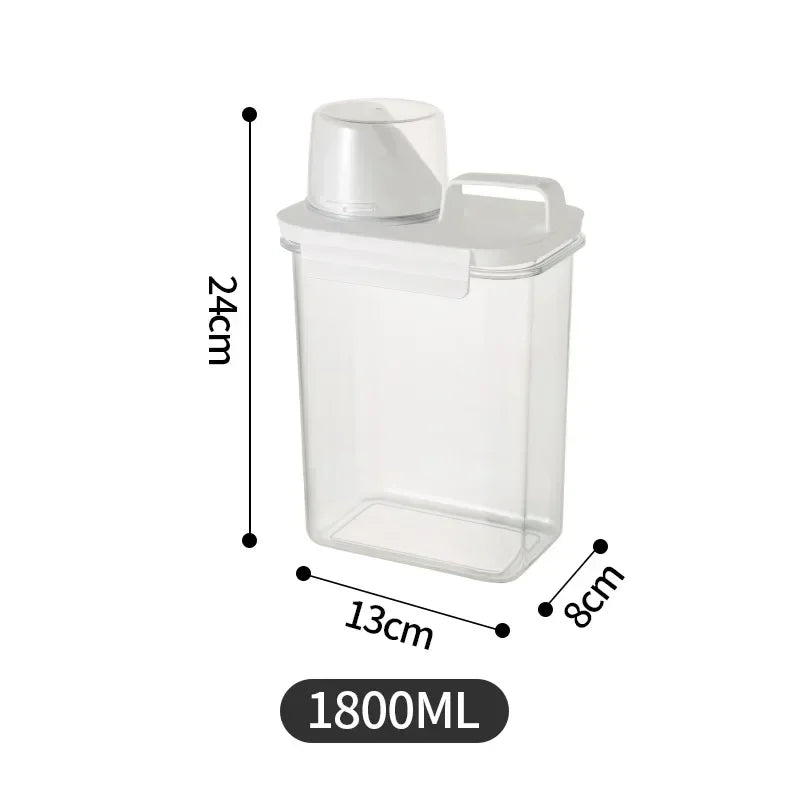 Sealed Storage Container & Detergent Dispenser – 3 Sizes