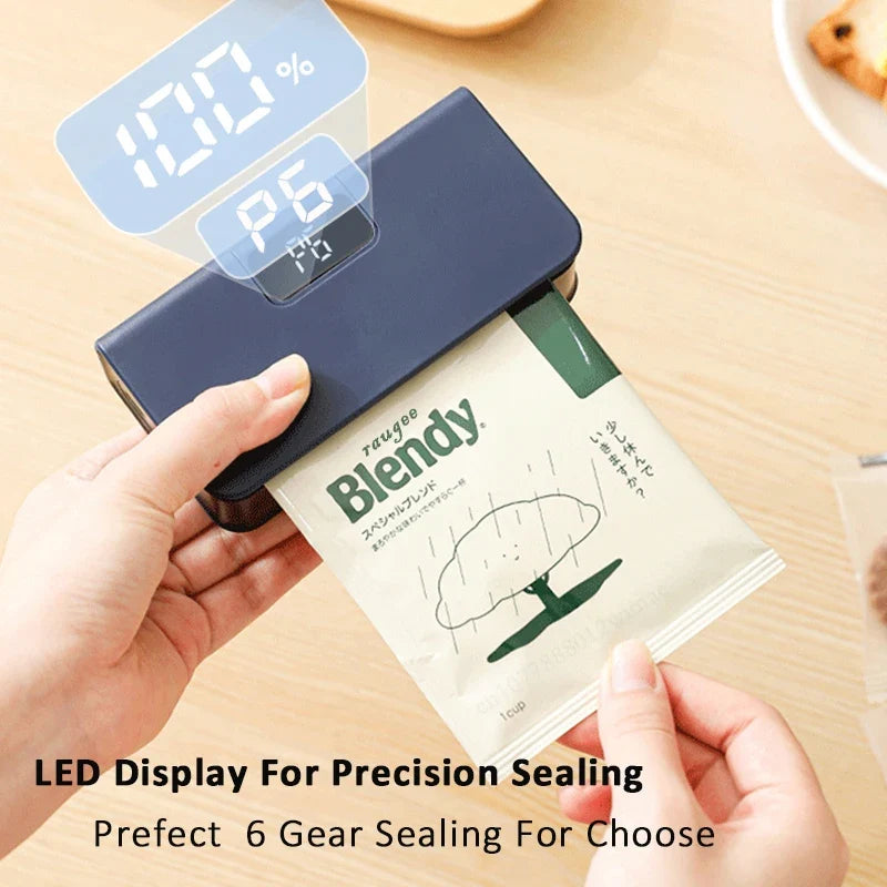 Raugee 2-in-1 Mini Handheld Bag Sealer & Cutter | USB Rechargeable