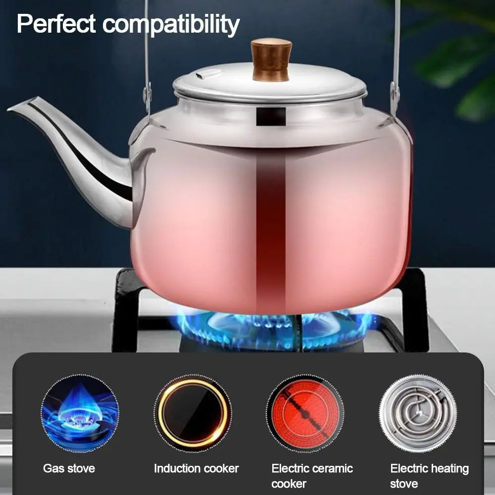 Stainless Steel Whistling Kettle 1L–2L | Home & Camping