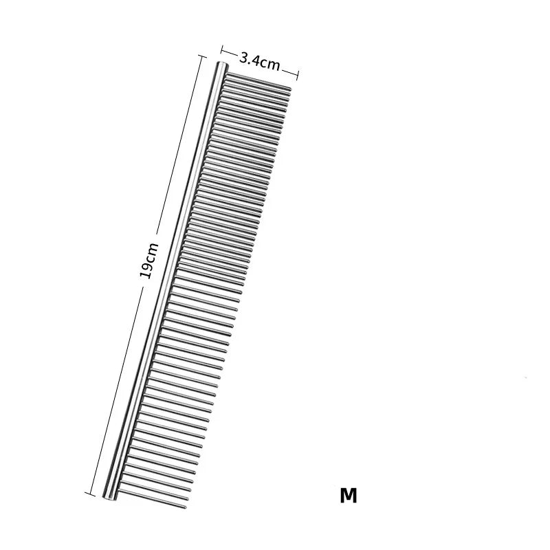 Stainless Steel Pet Dematting Comb for Dogs & Cats