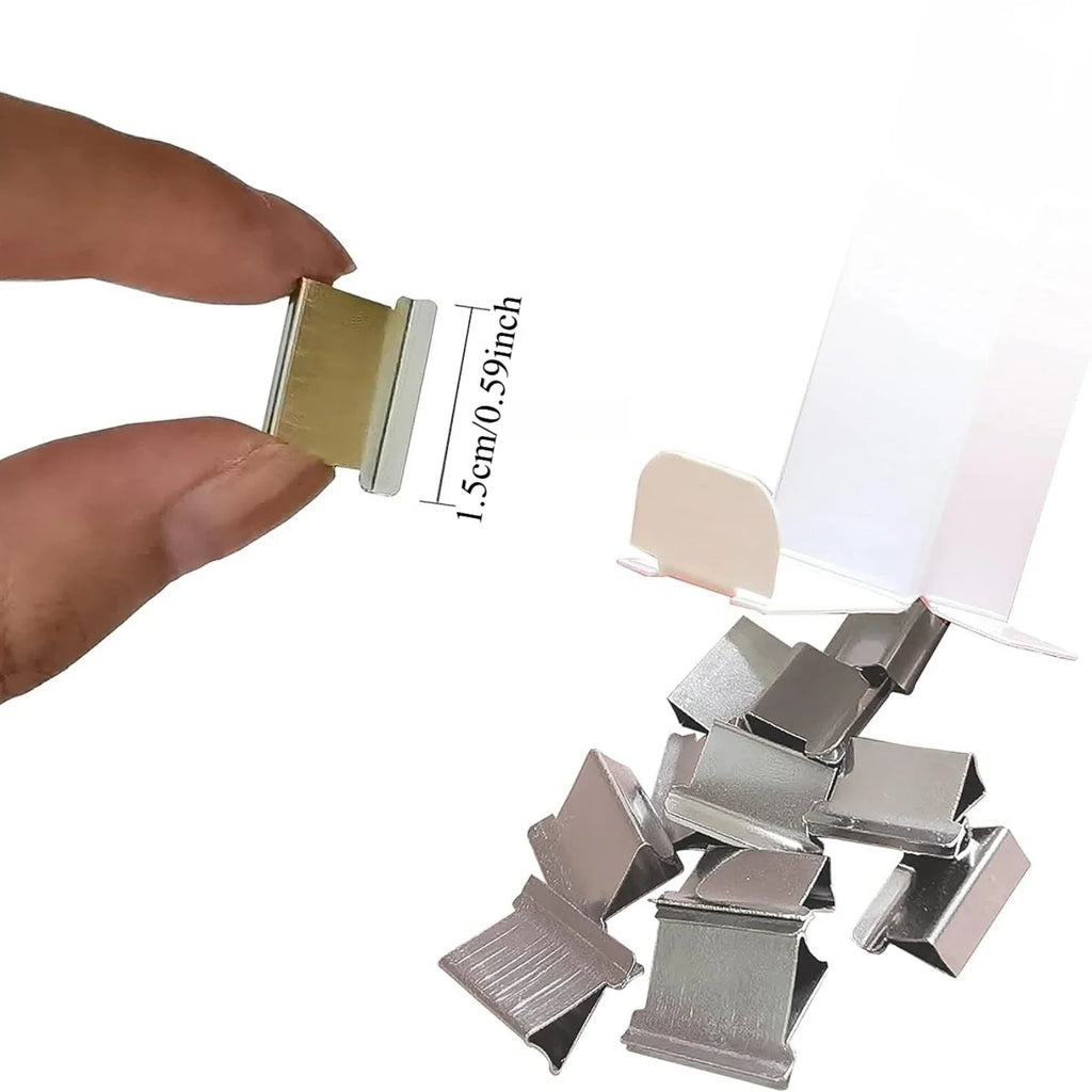 Paper Clip Dispenser with 50 Steel Clips | Desktop Organizer