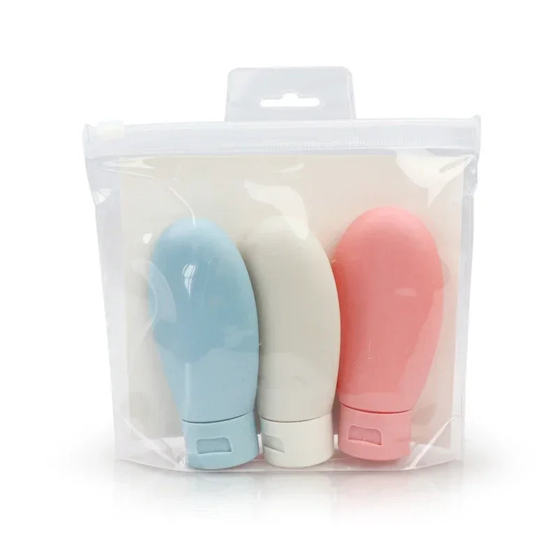 3-Piece Refillable Travel Bottles – 60ml TSA Carry-On Kit
