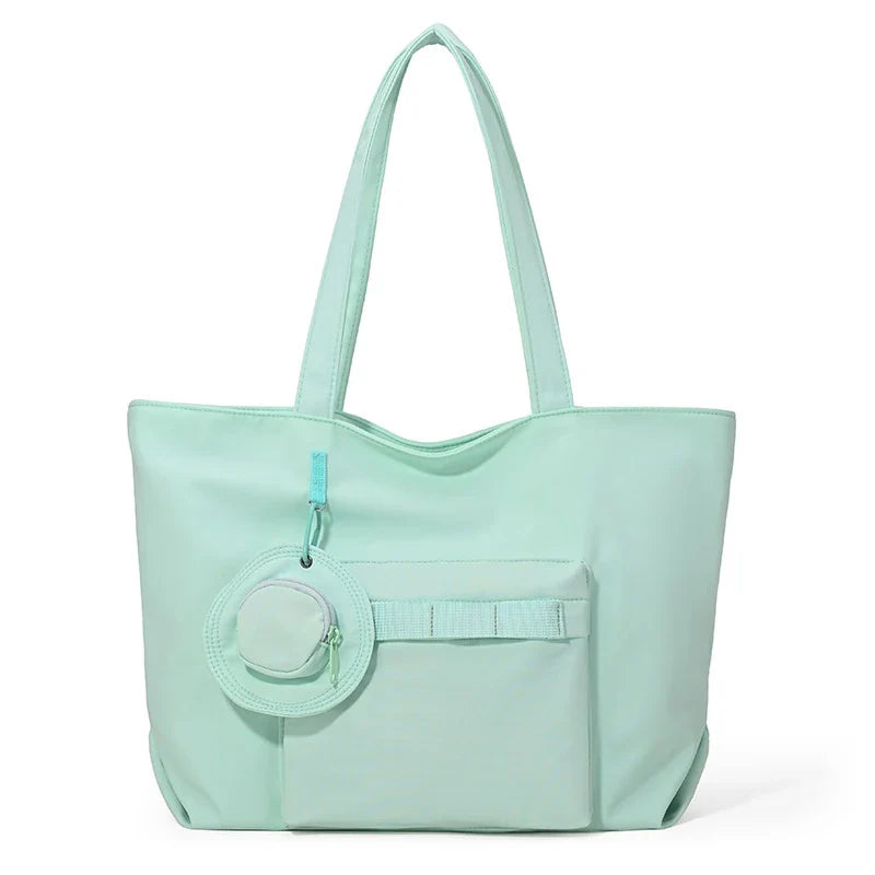 Large Capacity Women's Tote Bag – Nylon Shoulder Handbag
