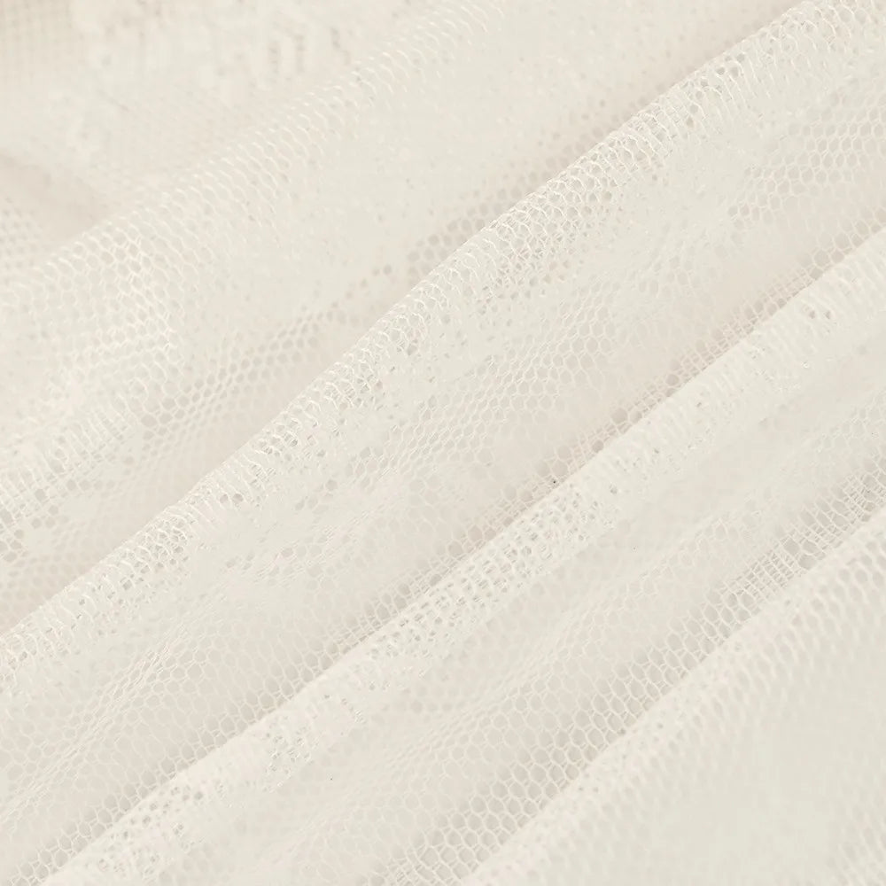 Milk-Silk Dining Chair Slipcover Lace Trim Non-Slip Universal Fit