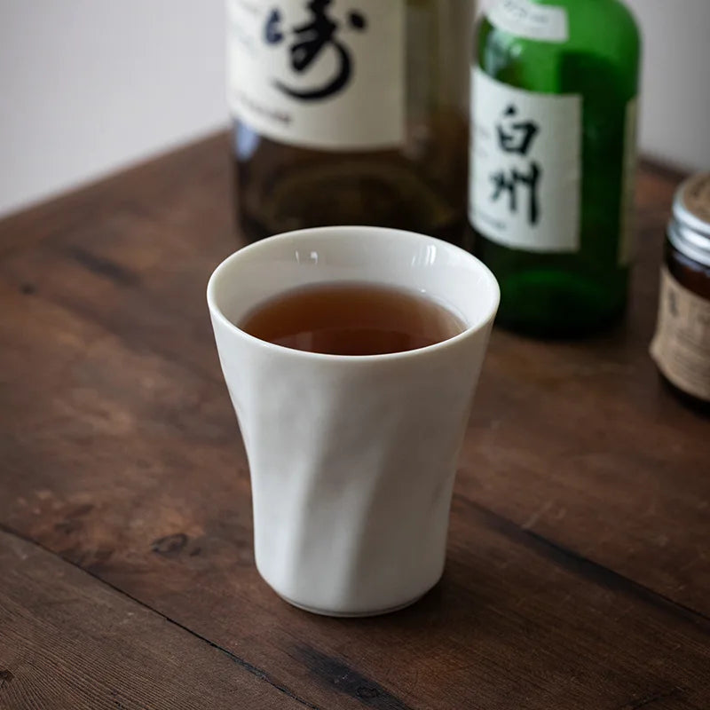 Dehua White Porcelain Coffee Cup 220ml – Ceramic Tea Mug