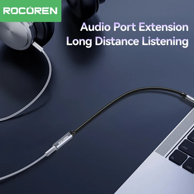 Rocoren 3.5mm AUX Audio Extension Cable Male to Female