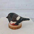 Hand Carved Wooden Bird Figurine – Hand Painted Colorful Decor