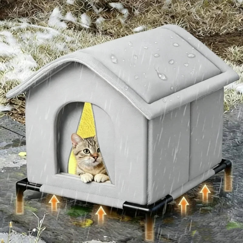 Waterproof Foldable Cat House – All-Season Indoor & Outdoor