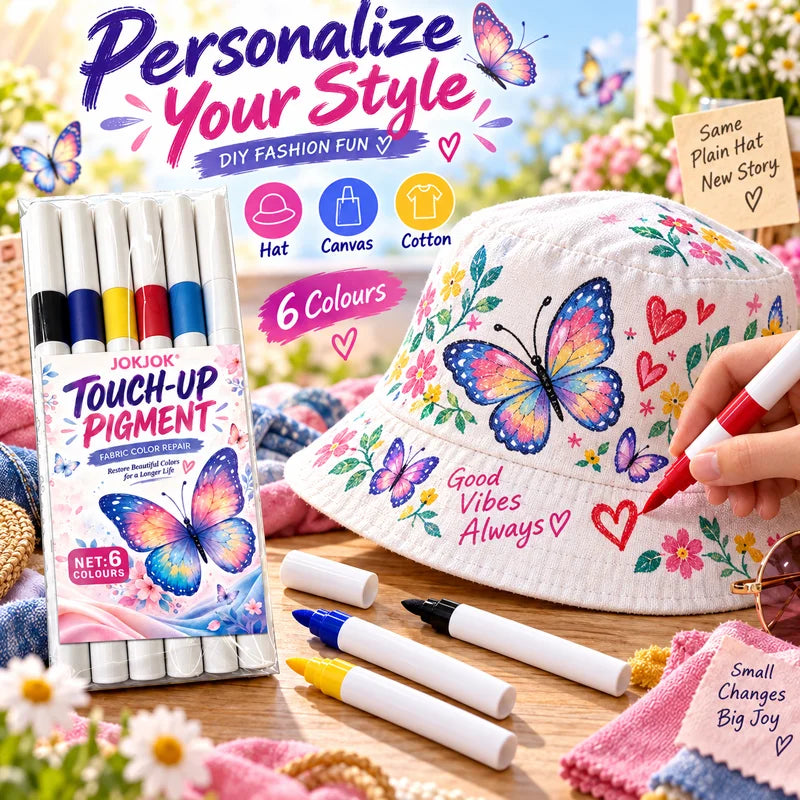 6-Color Acrylic Marker Set – Water-Based Quick-Dry Art Pens