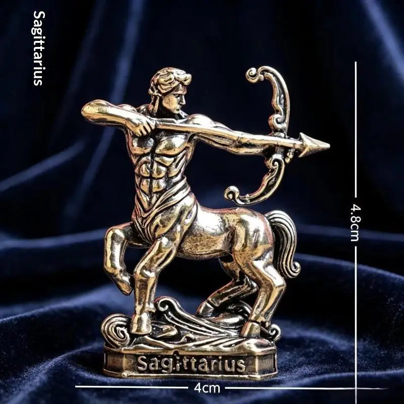 Vintage Metal Zodiac Figurine Sculpture | Home Decor & Gift