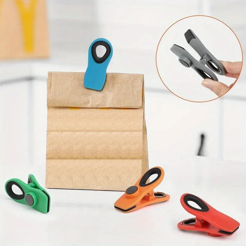 Magnetic Bag Clips Reusable Food Sealing Clips – 3/6 Pack