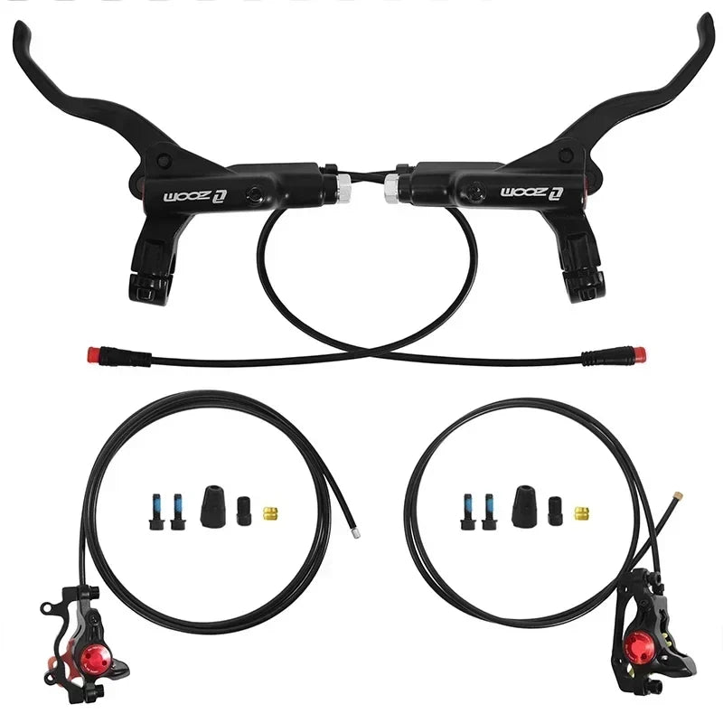 ZOOM 2-Piston Hydraulic Disc Brake Set MTB E-Bike 1100/1850mm