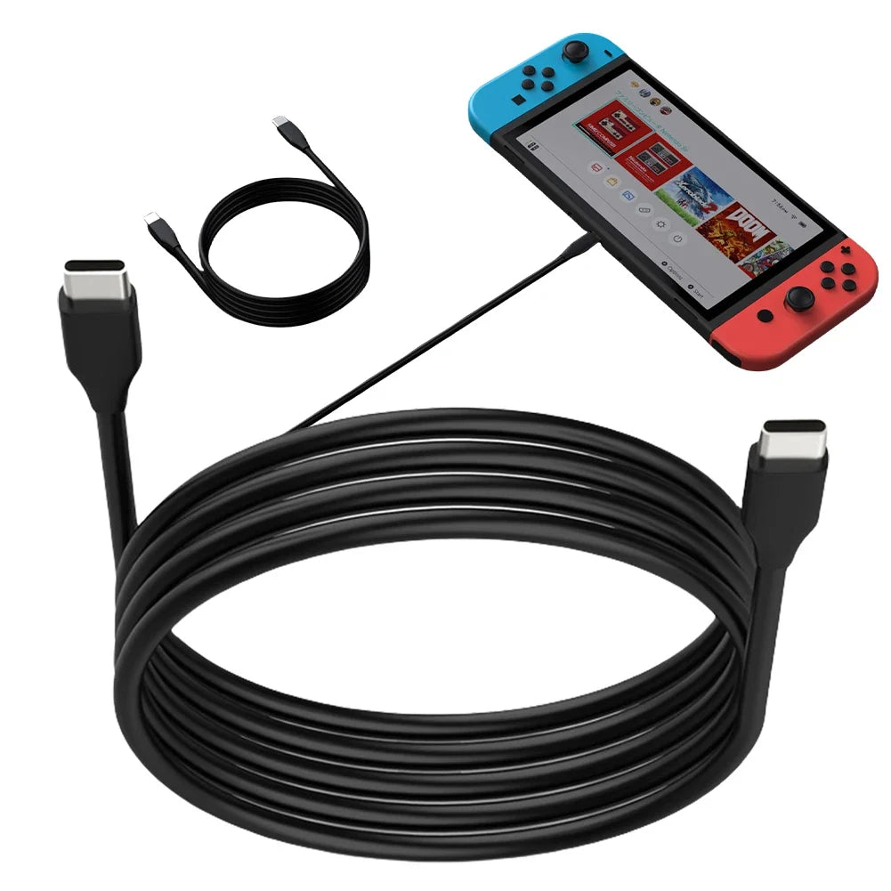 USB-C Cable for PS5, Xbox & Nintendo Switch – 1.5M Fast Charge