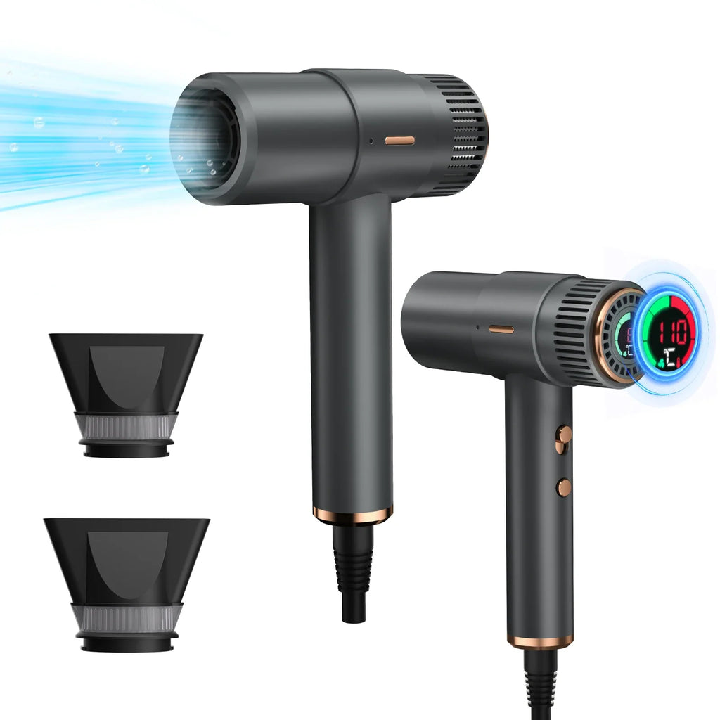 Smart Ionic High-Speed Hair Dryer with LCD | 110,000 RPM