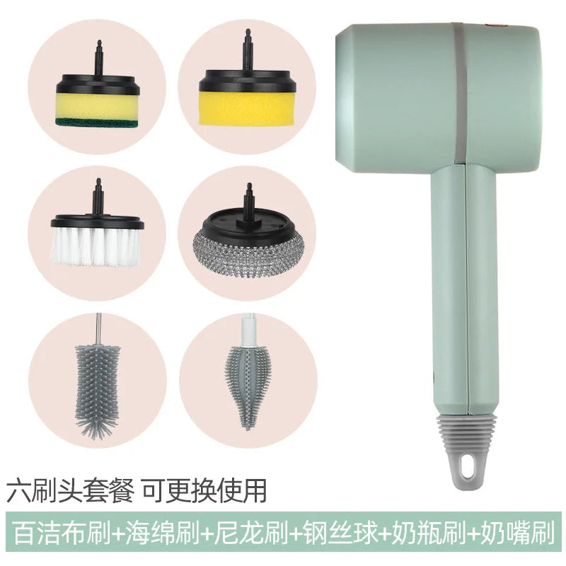 Wireless Electric Cleaning Brush – Multi-Use Handheld Scrubber