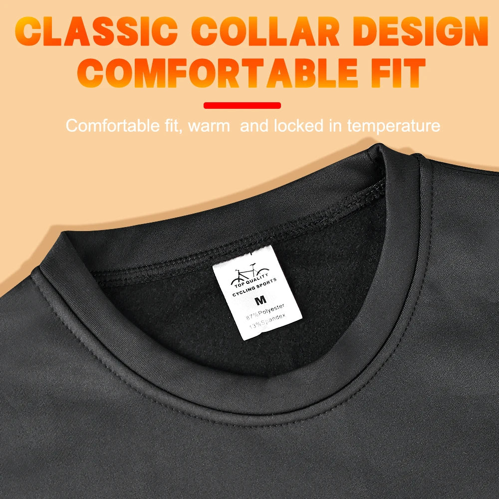 X-TIGER Winter Fleece Cycling Jersey | Thermal Base Layer