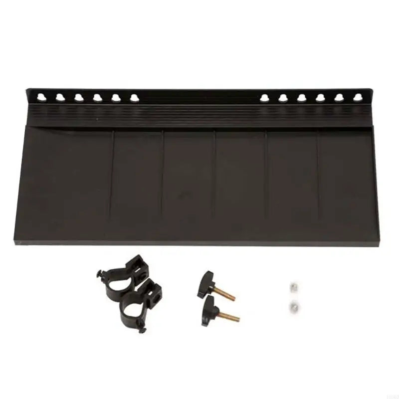 Matte Black Painting Tray Attachment | Easel Art Supply Shelf
