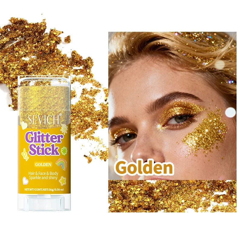 Shimmer Glitter Stick – Hair, Face & Body Makeup Gel | Sevich