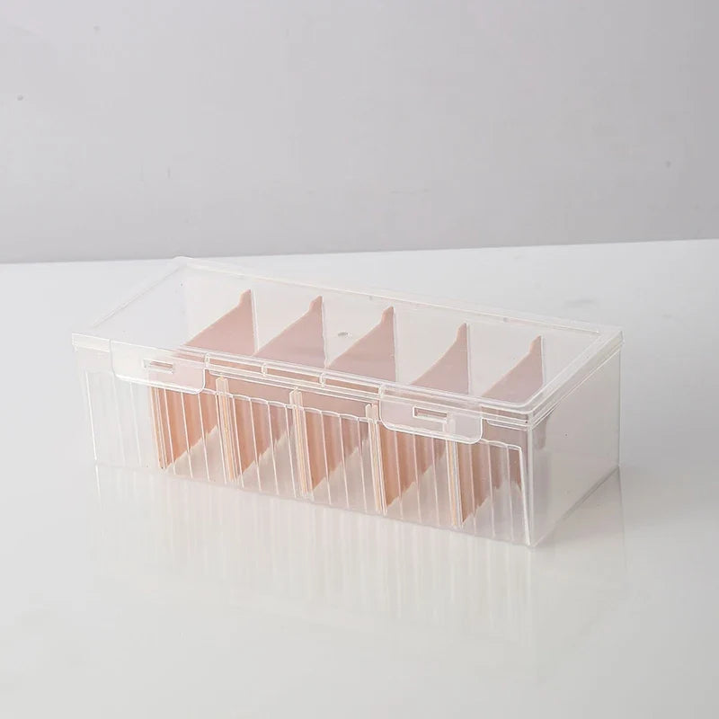 Clear Card Storage Box – Holds 550+ Cards & Adjustable Dividers