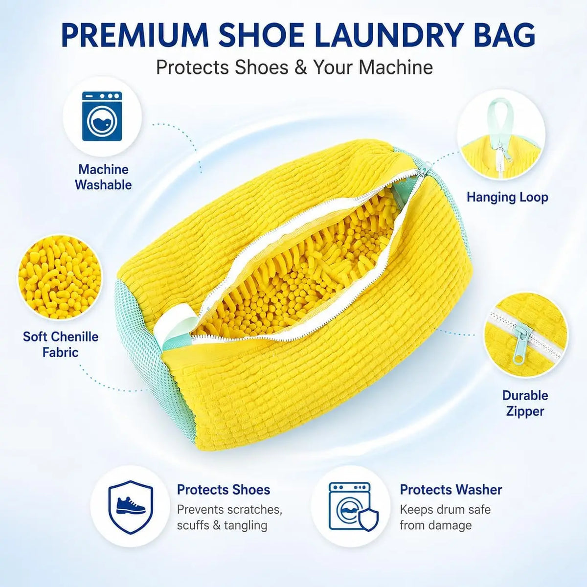 Shoe Washing Bag – Durable Mesh Laundry Bag for Sneakers