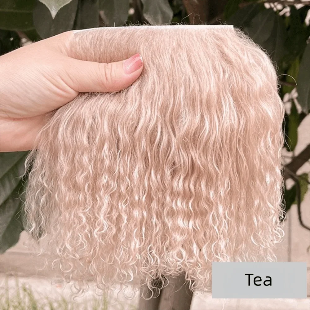 Mohair Lamb Wool Curly Hair Weft – DIY Doll Wig Extensions