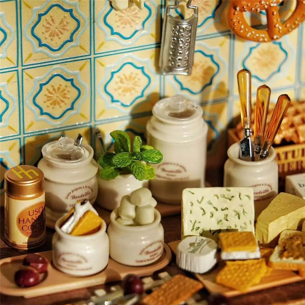 Miniature Dollhouse Spice Jars Set – 1/6 & 1/12 Scale Kitchen