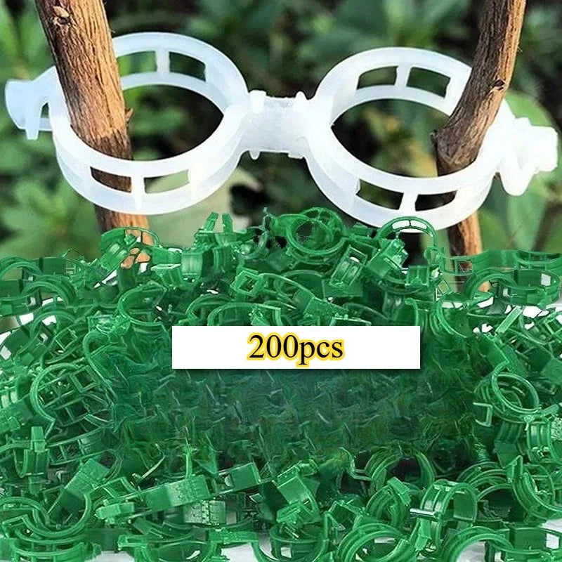 200Pcs Garden Plant Support Clips for Vines, Tomatoes & Climbing Plants