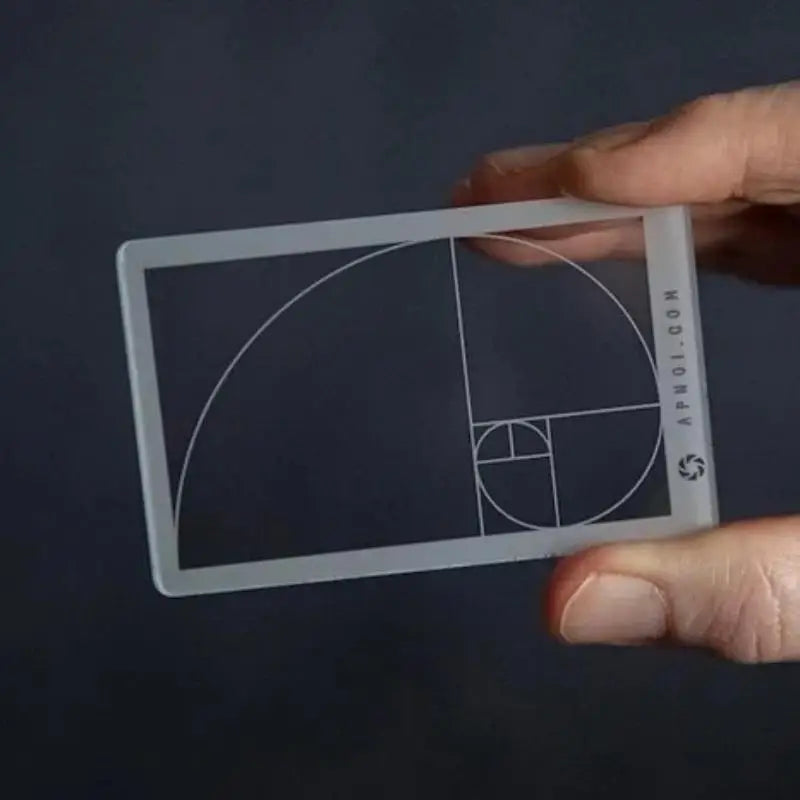Fibonacci Golden Ratio Viewfinder Composition Ruler 1 or 3 Pcs