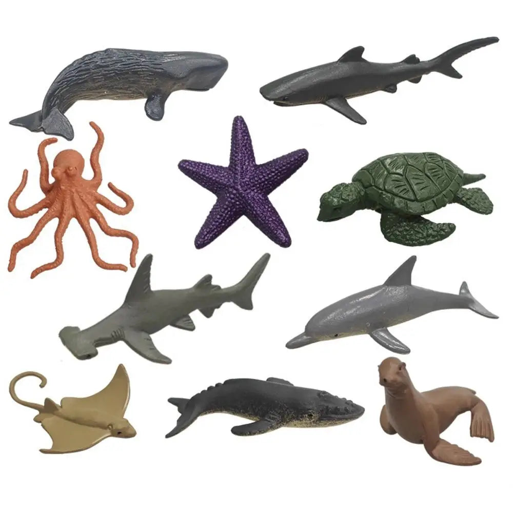 Realistic Sea Life Model Set – Multicolor Marine Animal Figures