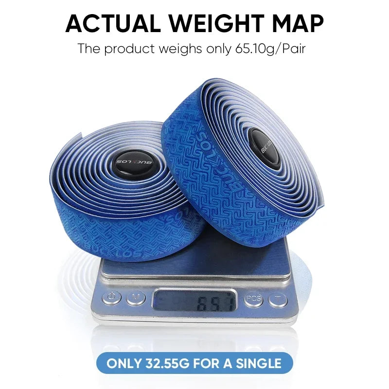 BUCKLOS Road Bike Handlebar Tape Non-Slip PU EVA Bar Wrap