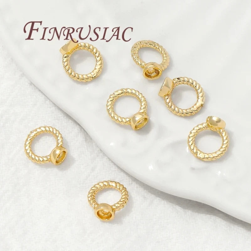4mm 18K Gold Plated Crimp End Beads & Clam Shell Tips