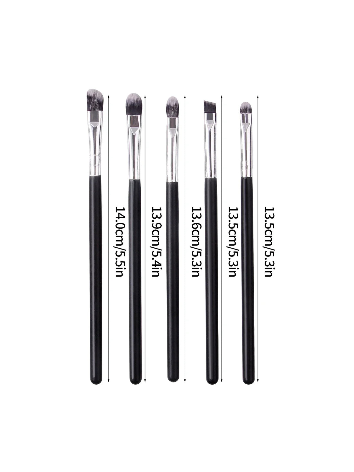 5-Piece Eye Makeup Brush Set – Eyeshadow & Blending Brushes