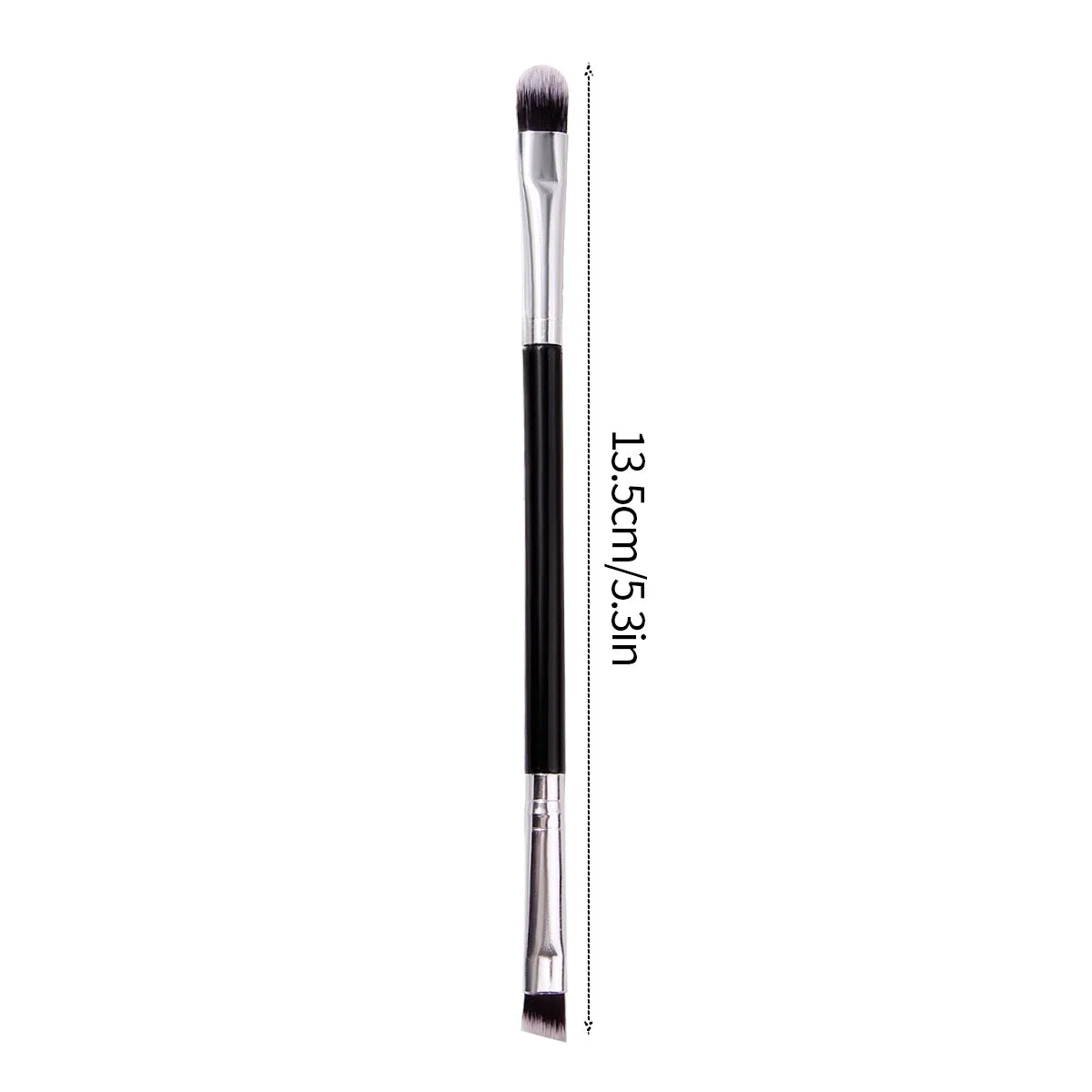 2pcs Double-Ended Eyeshadow & Eyebrow Makeup Brush Set