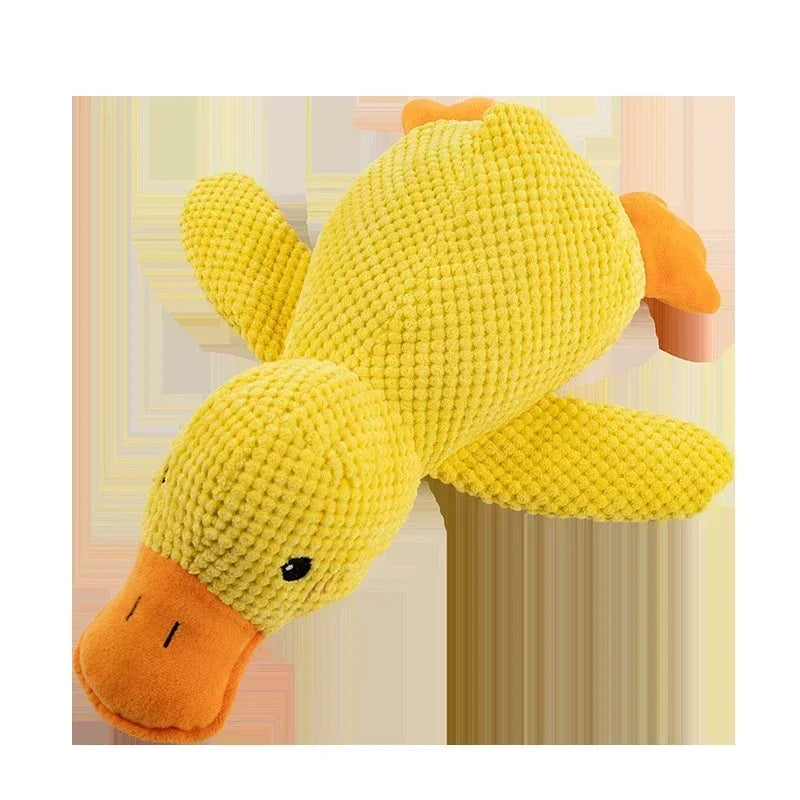 Squeaky Plush Duck Dog Toy – Bite-Resistant Chew Toy