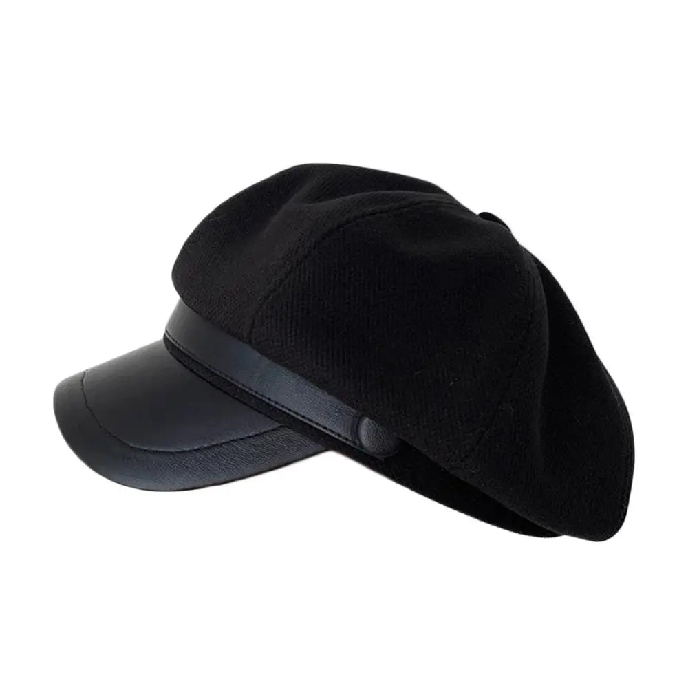Women's Winter Beret Hat – Vintage Newsboy Pumpkin Panama Cap