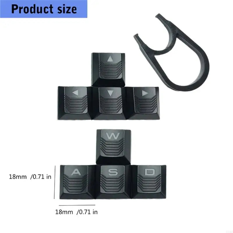Anti-Slip WASD Gaming Keycap Set – 8-Piece Grip Texture Keys