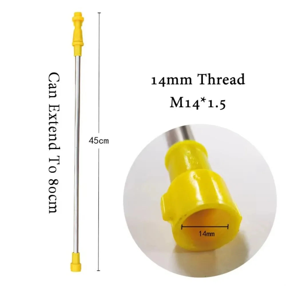 Retractable Garden Sprayer Rod 0.45–0.8m Stainless Steel Wand