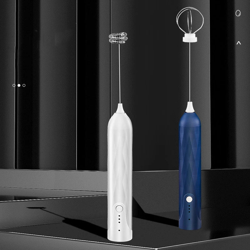 Handheld Electric Milk Frother – 3-Speed Rechargeable Foam Maker