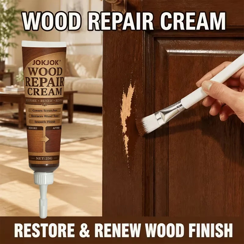Wood Color Repair Paste – Scratch & Chip Filler for Furniture