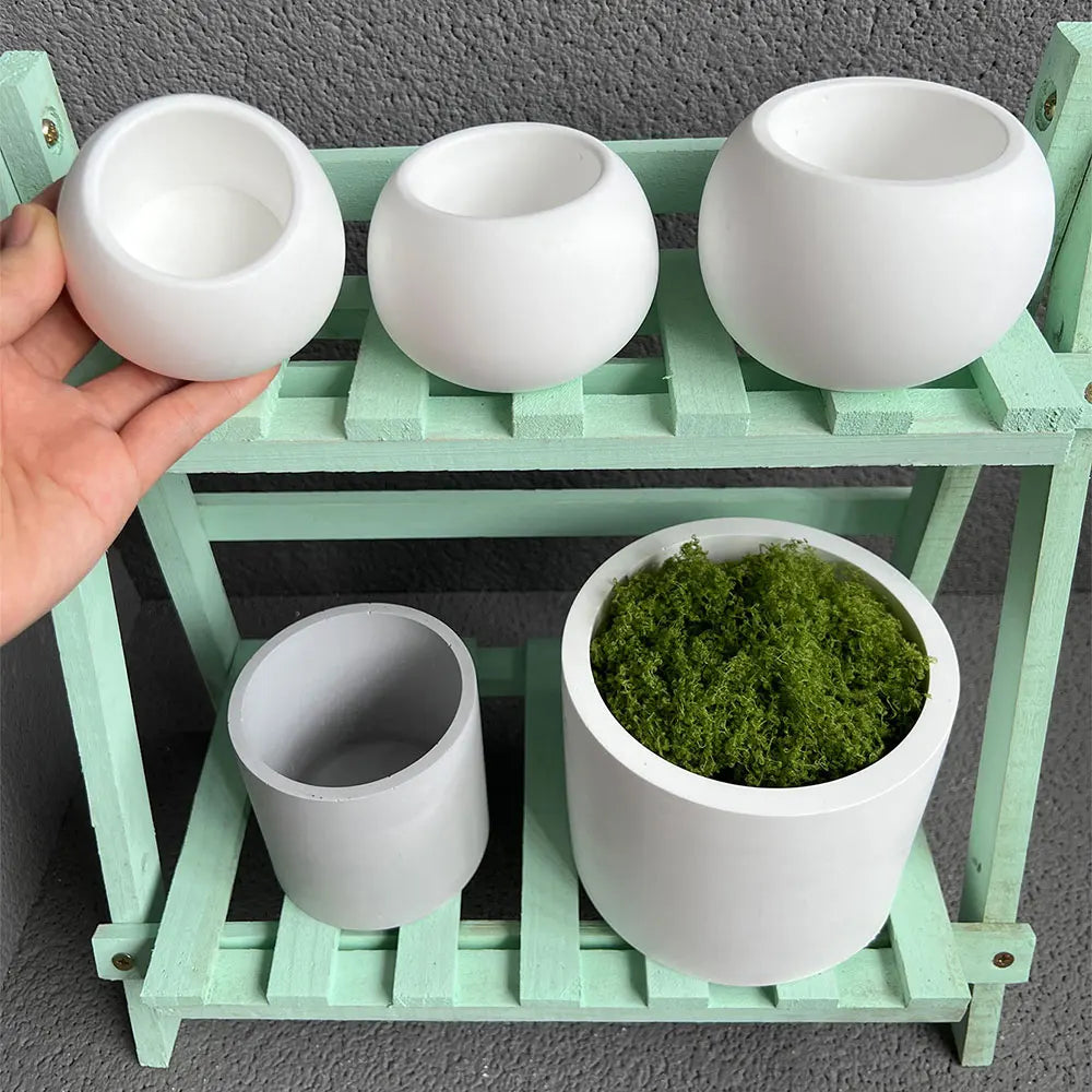Spherical Silicone Mold for Concrete Pot, Resin & Candle DIY