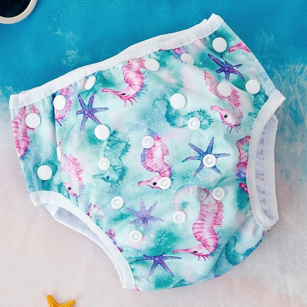 Reusable Swim Diaper – Adjustable Snap Waterproof Baby Pants