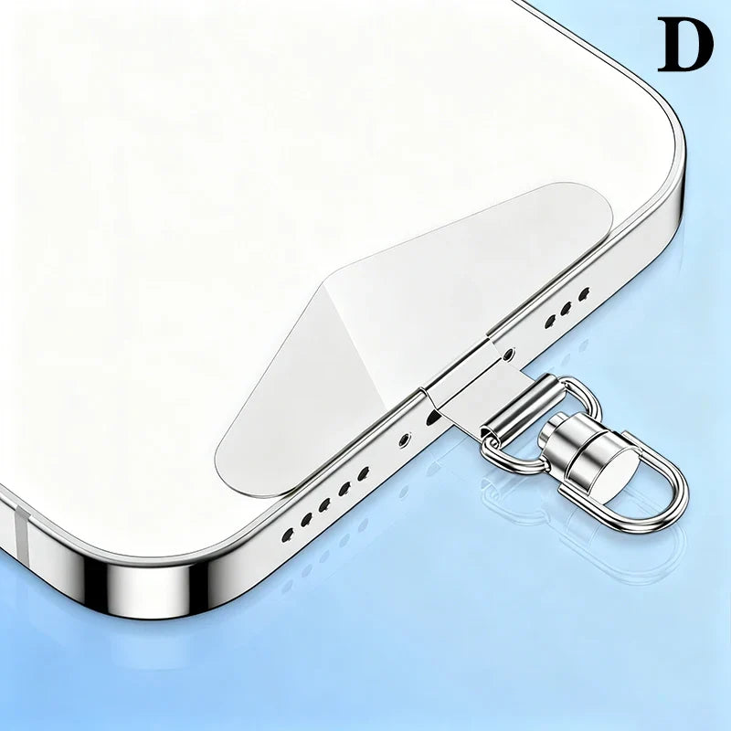Steel Phone Lanyard Gasket Clip – Anti-Drop Metal Strap Tab